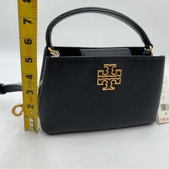 Tory Burch Britten Micro Satchel 145357 Moose - Picture 12 of 12